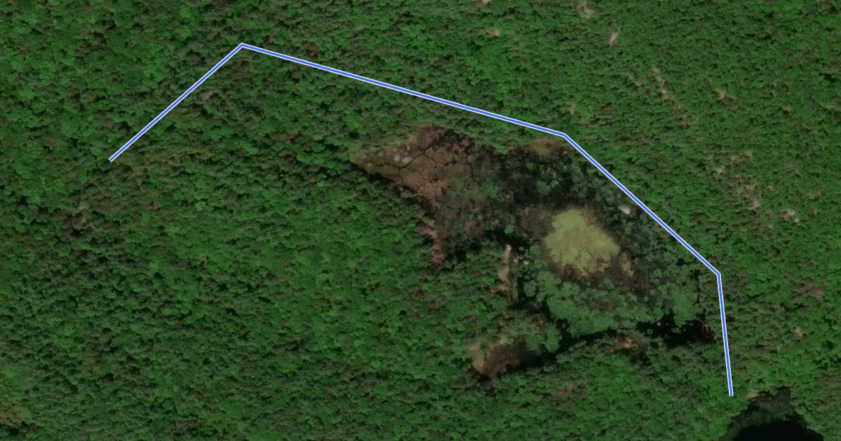 Маршрут Boulder Trail на спутниковом снимке