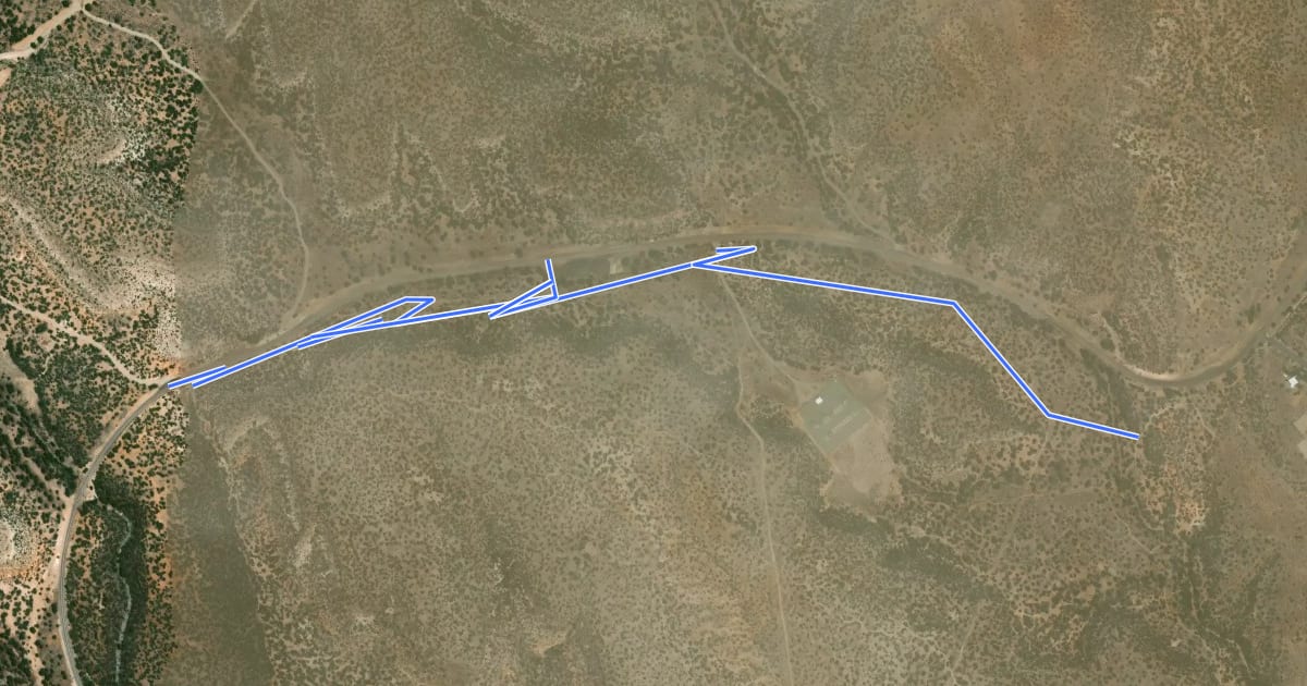 Маршрут Boundary Trail на спутниковом снимке