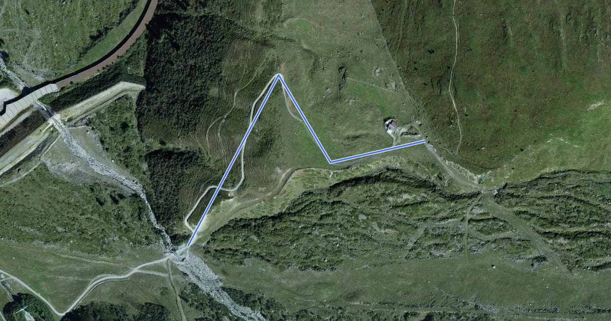 Маршрут Bourg-St-Bernard > Plan du Jeu на спутниковом снимке