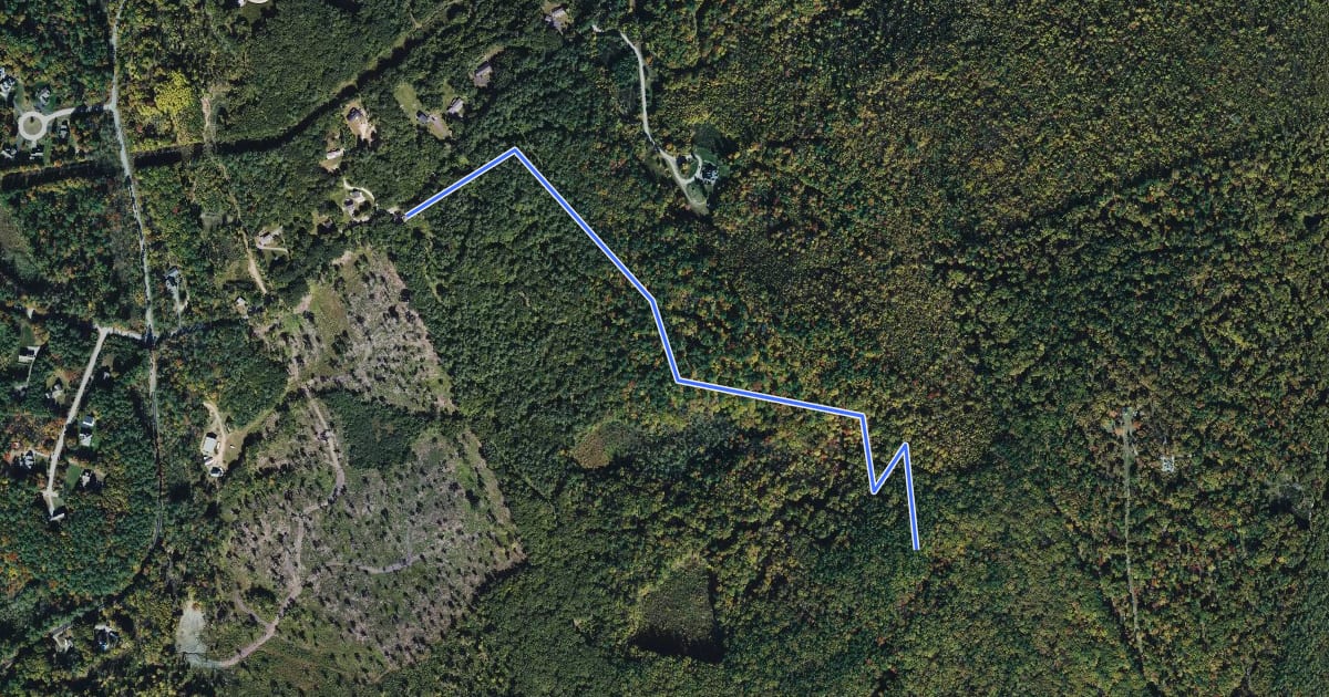 Маршрут Bowl Trail на спутниковом снимке