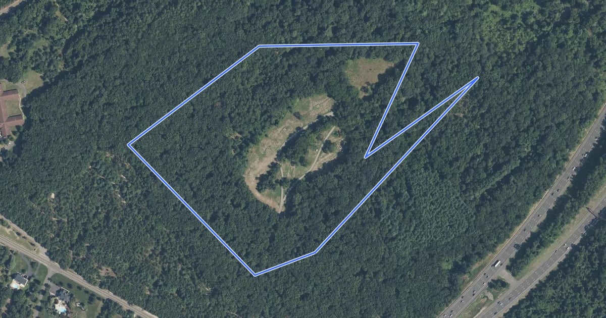 Маршрут Boy Scout Trail на спутниковом снимке