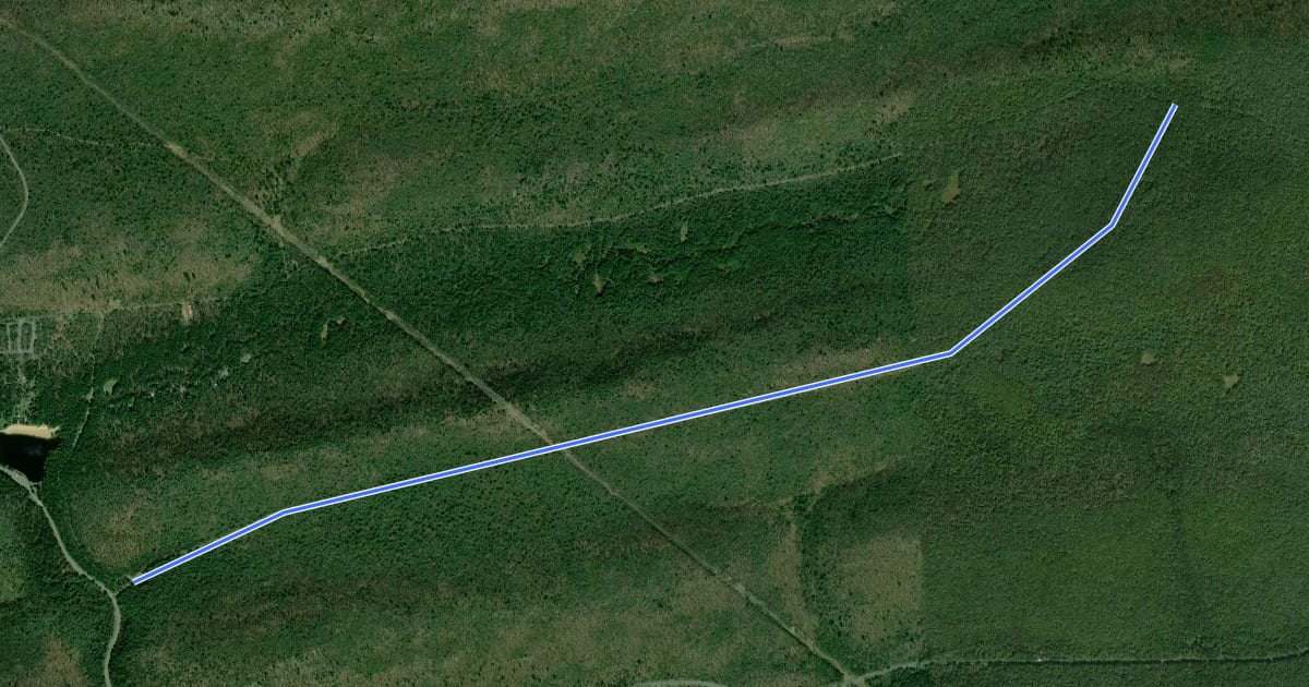 Маршрут Boyer Gap Road на спутниковом снимке