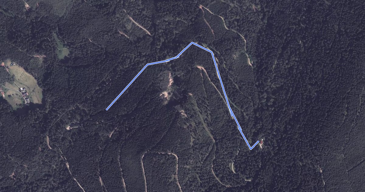 Маршрут BP13-BP14 на спутниковом снимке