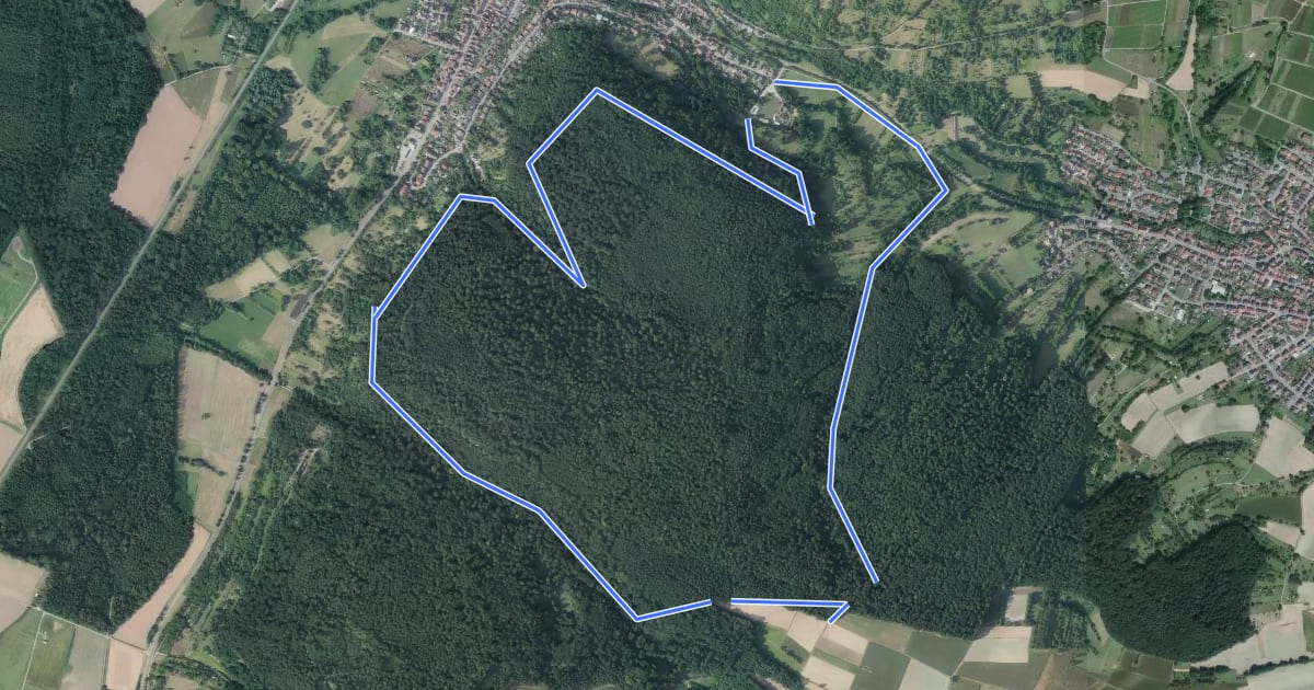 Маршрут BR - 13 Untergrombach Ungeheuerklamm Weierle на спутниковом снимке