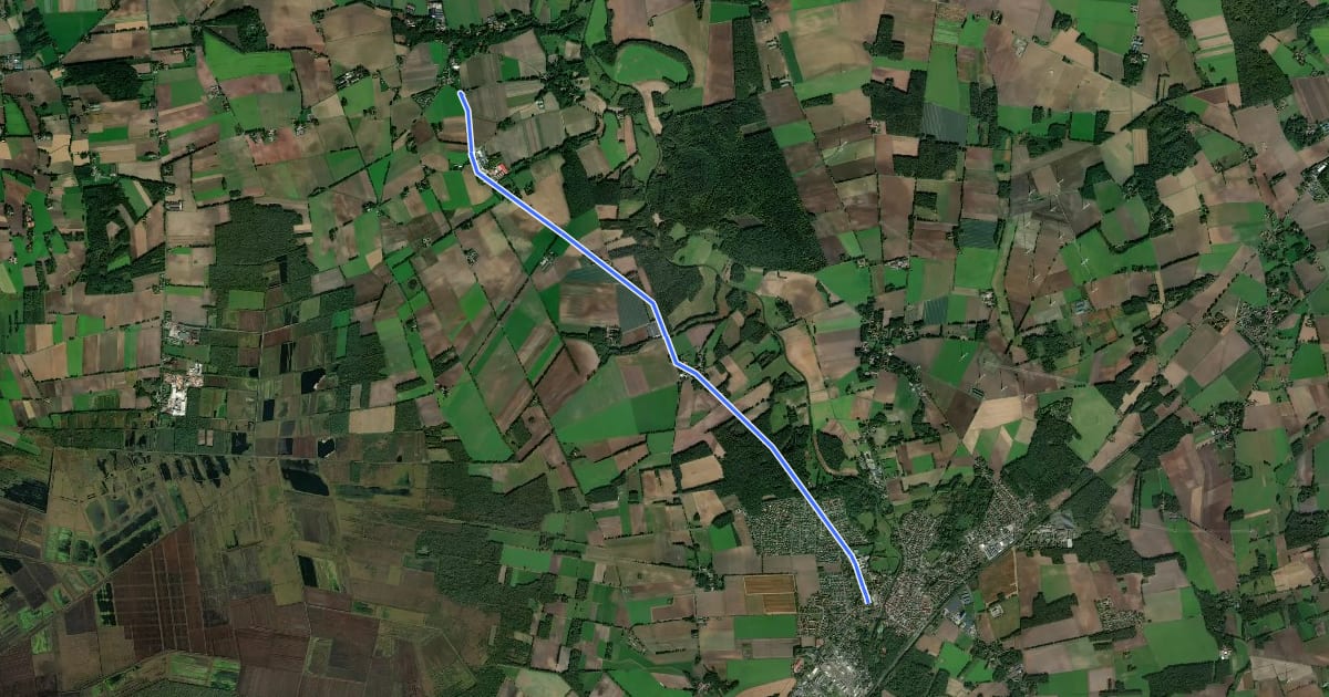Маршрут Brückenradweg (Verbindung) на спутниковом снимке