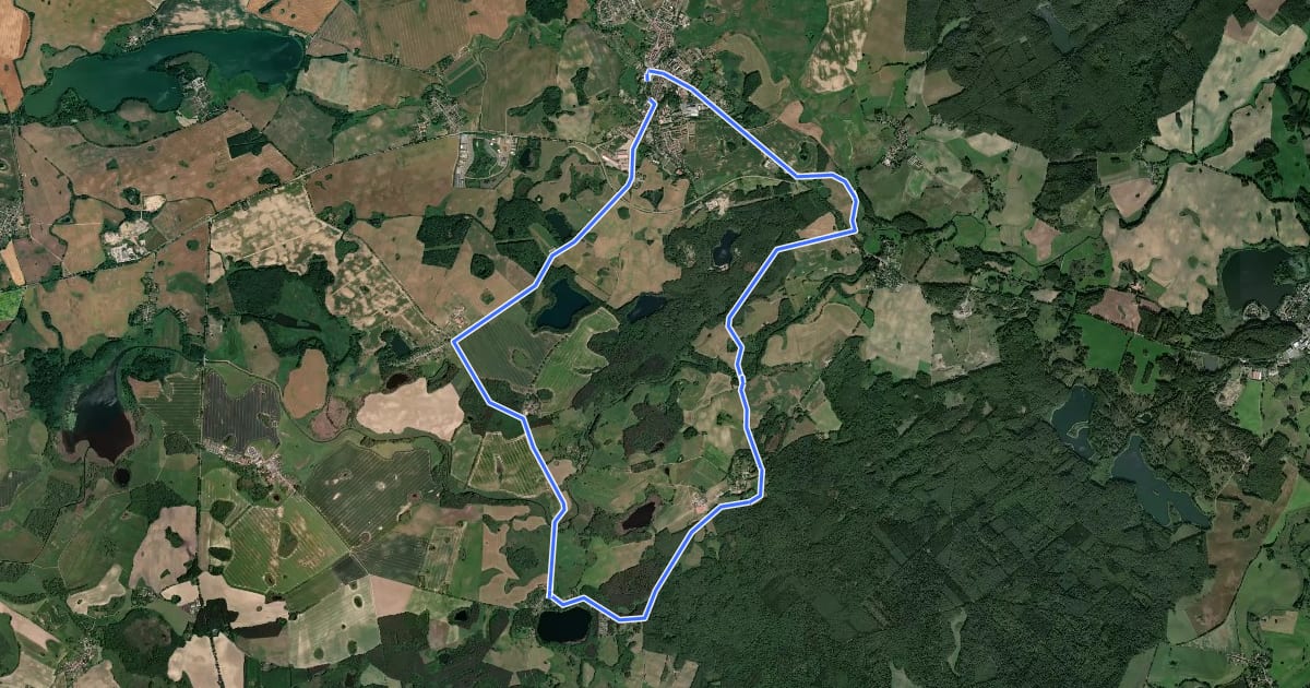 Маршрут Brüeler Radtour 2 на спутниковом снимке