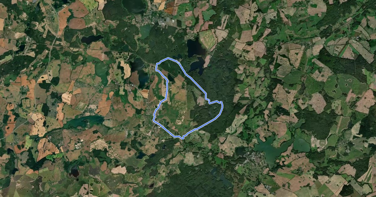 Маршрут Brüeler Radtour 3 на спутниковом снимке