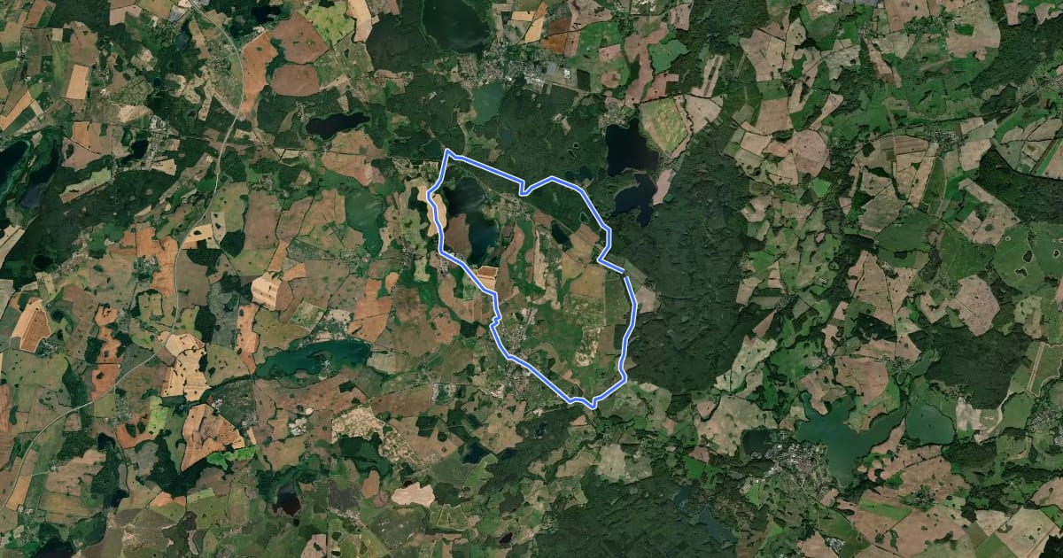 Маршрут Brüeler Radtour 4 на спутниковом снимке