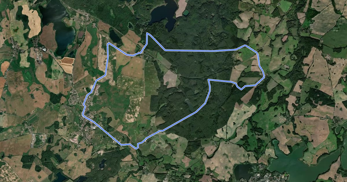 Маршрут Brüeler Radtour 5 на спутниковом снимке