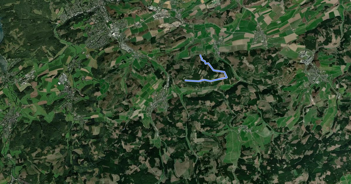 Маршрут Brämke Rundweg A5 на спутниковом снимке