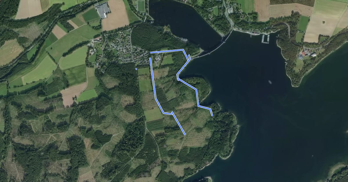 Маршрут Brüningserheide Rundweg A2 на спутниковом снимке