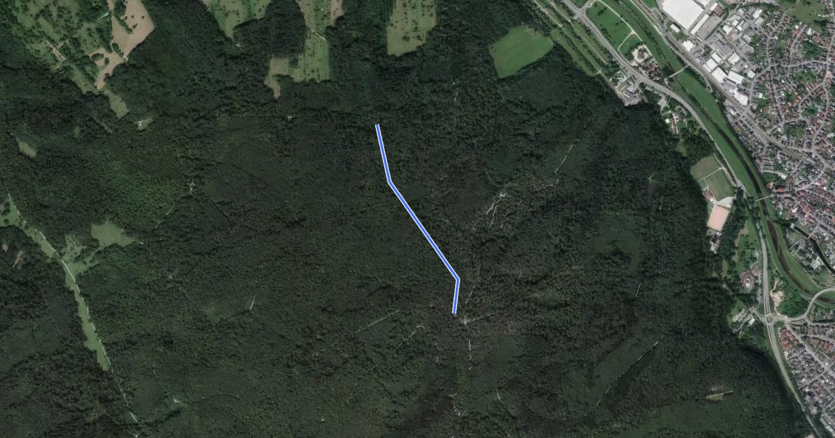 Маршрут Brünnele - Oberndorferweg на спутниковом снимке