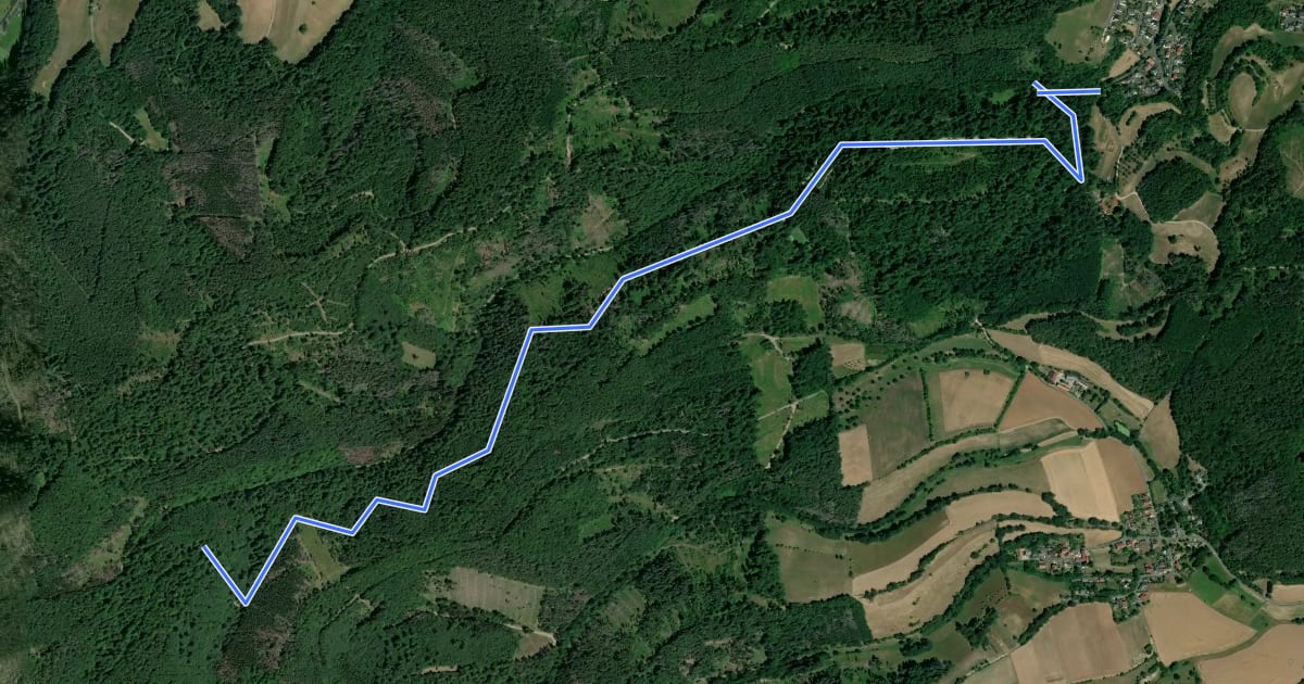 Маршрут Braach Rundweg B2 на спутниковом снимке