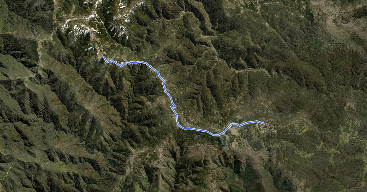Маршрут Brabralung Trail (mtb) на спутниковом снимке