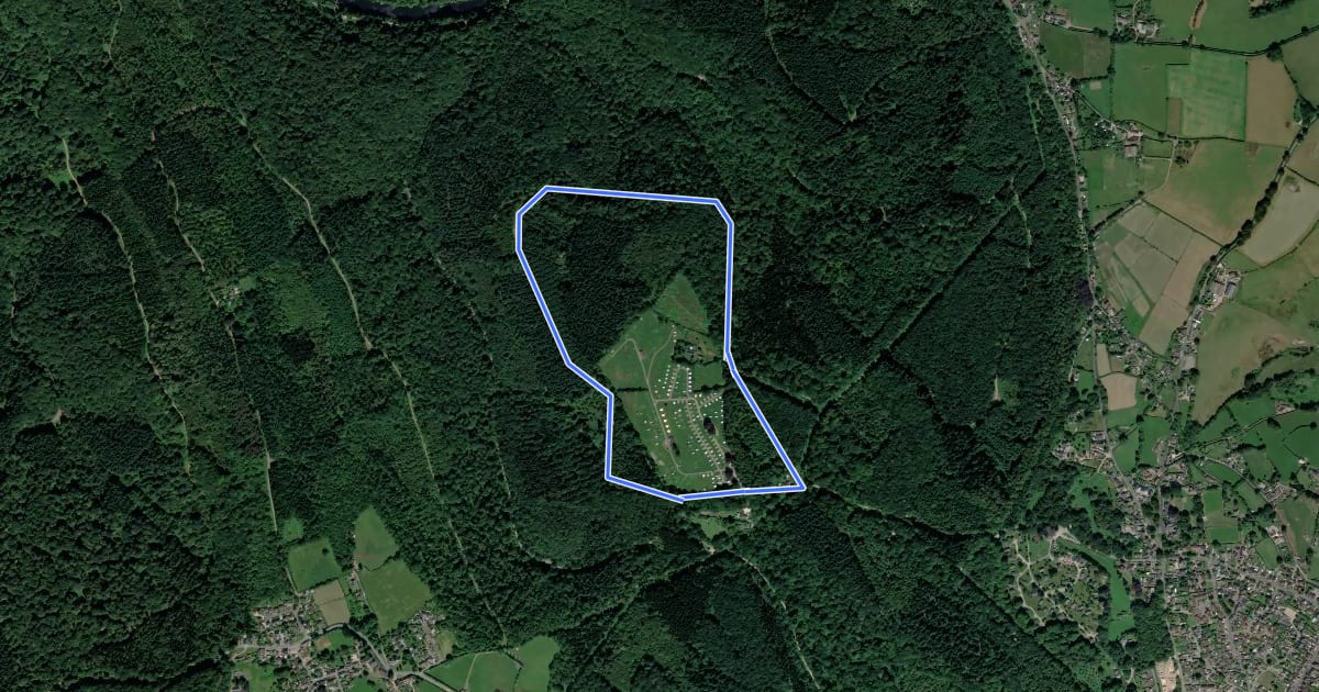 Маршрут Bracelands Cycle Trail на спутниковом снимке