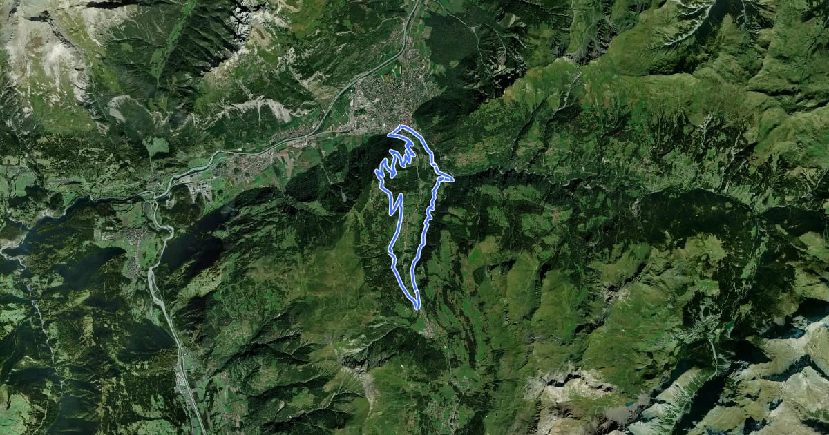 Маршрут Brambrüesch-Tour на спутниковом снимке