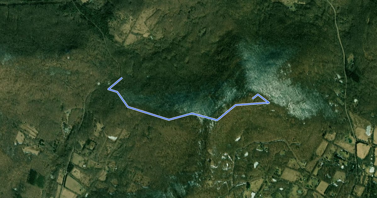 Маршрут Bramley Summit Trail на спутниковом снимке