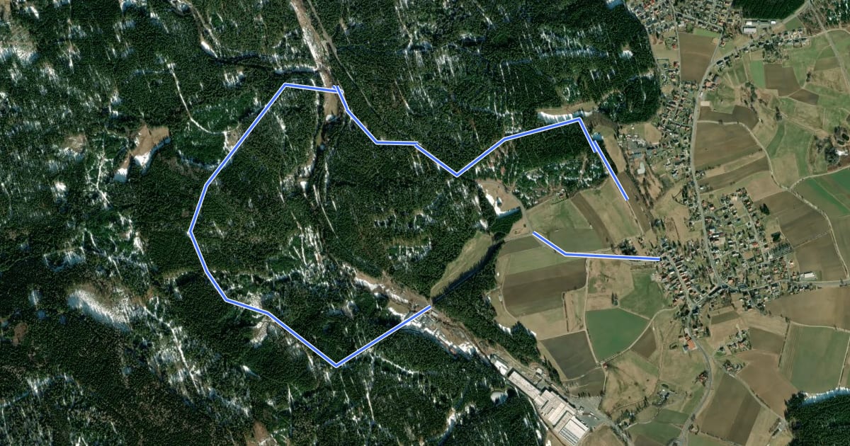 Маршрут Brand Rundwanderweg Nr. 3 на спутниковом снимке