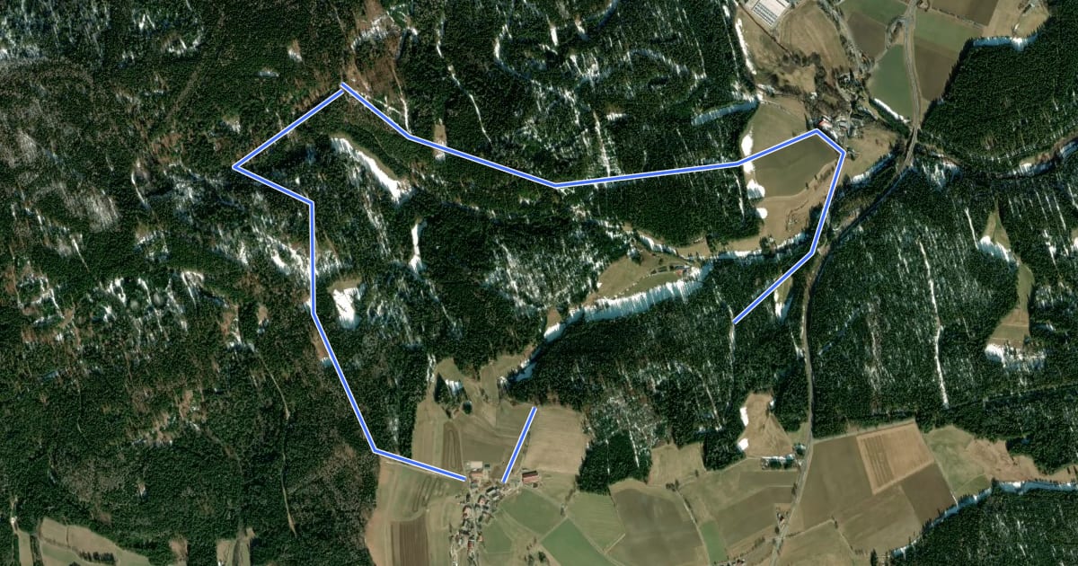 Маршрут Brand Rundwanderweg Nr. 6 (Zinnerbrunnenweg) на спутниковом снимке