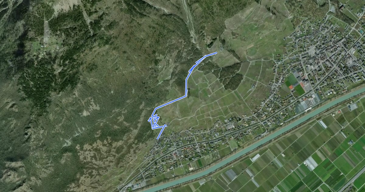 Маршрут Branson - Village > Tassonnières на спутниковом снимке