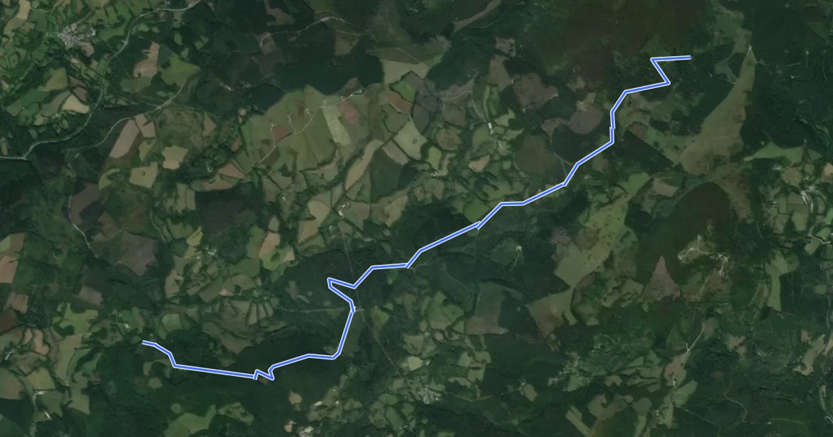Маршрут brassac VTT liaison 02 на спутниковом снимке
