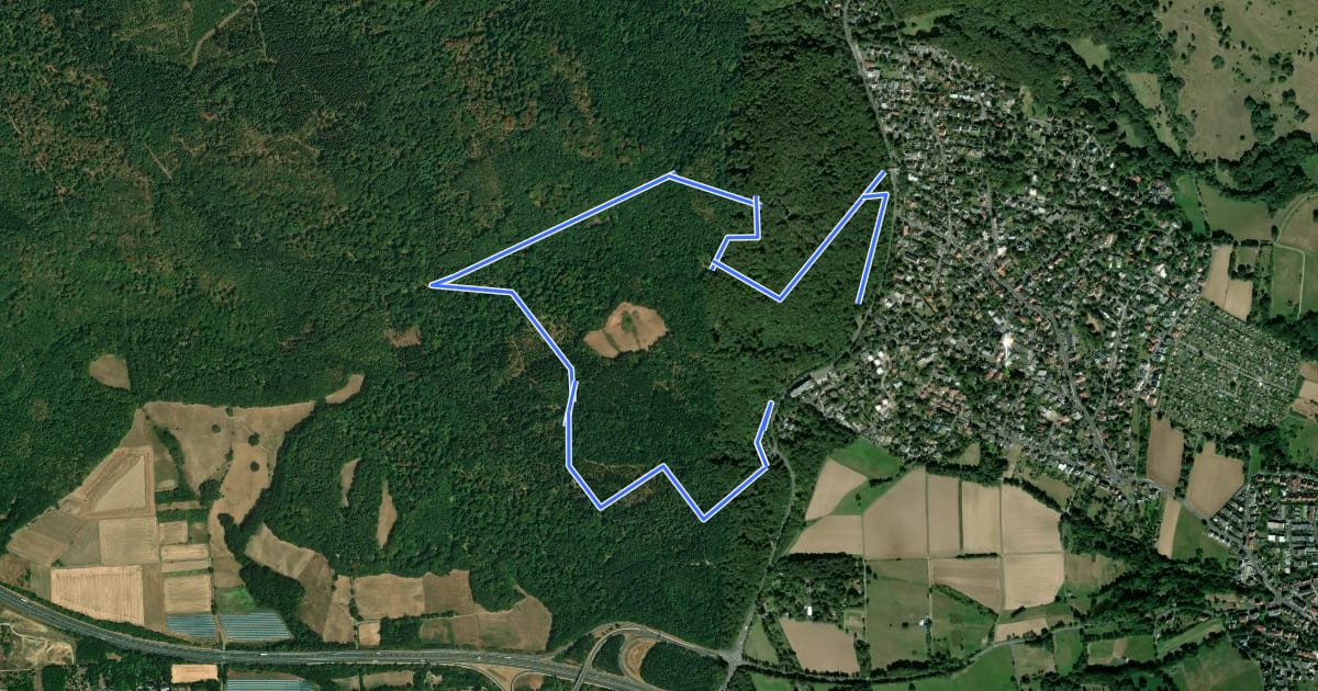 Маршрут Brasselsberg, Naturparkweg 3 на спутниковом снимке