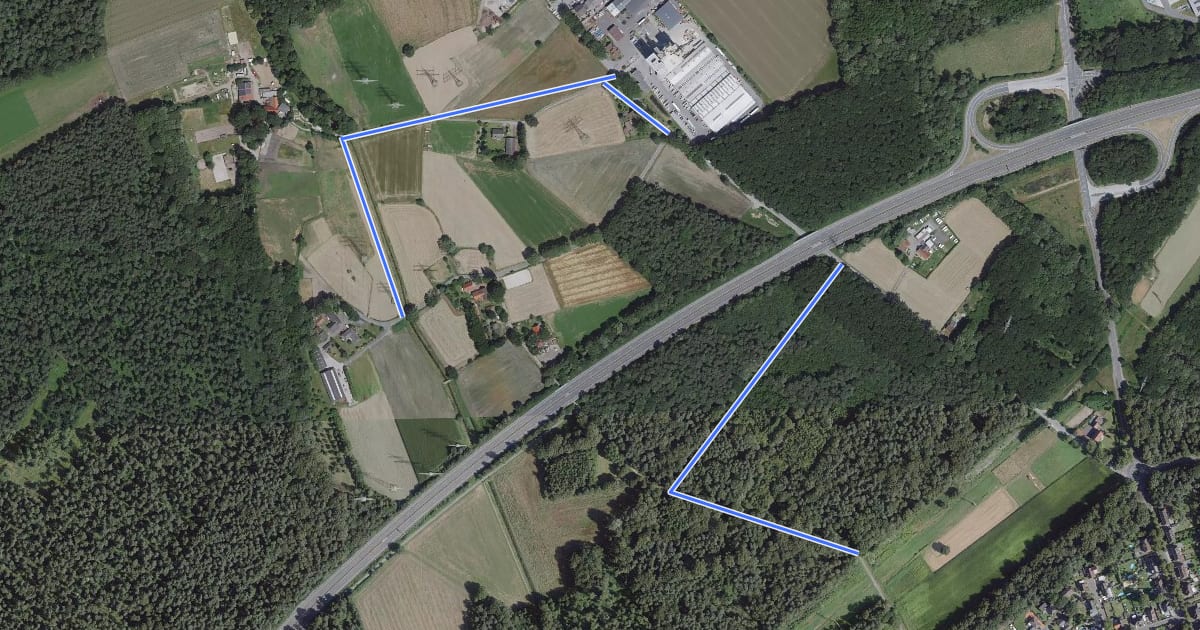 Маршрут Brassert Rundweg A8 на спутниковом снимке
