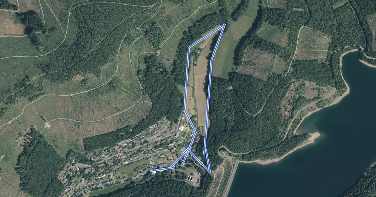 Маршрут Brauersdorf Rundweg A3 на спутниковом снимке