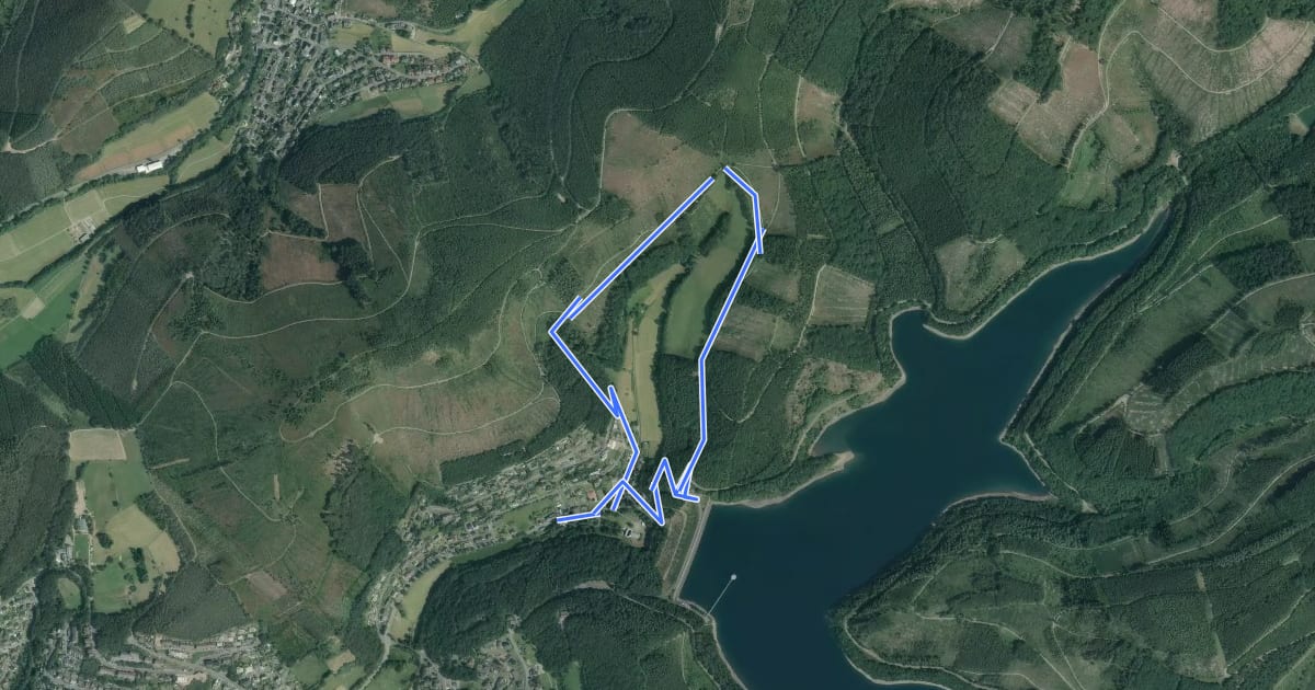 Маршрут Brauersdorf Rundweg A4 на спутниковом снимке