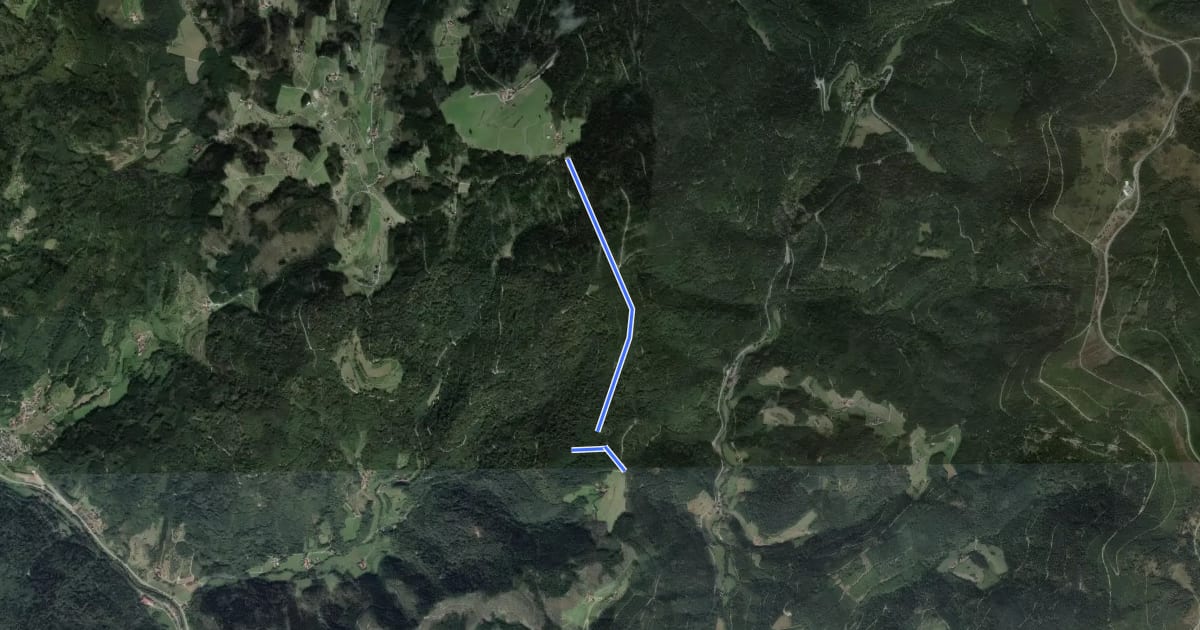 Маршрут Braunberg - Knappeneck на спутниковом снимке