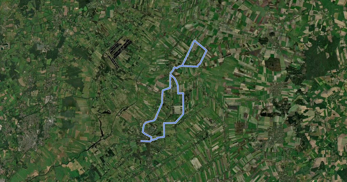 Маршрут Braune Route на спутниковом снимке
