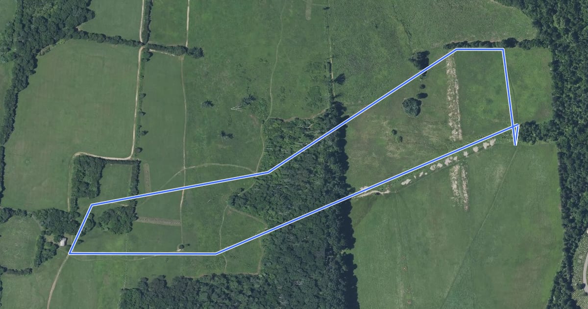 Маршрут Brawner Farm Loop Trail на спутниковом снимке