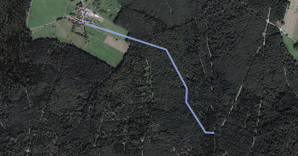 Маршрут Braxmeier Bildstock - Mittelberg на спутниковом снимке