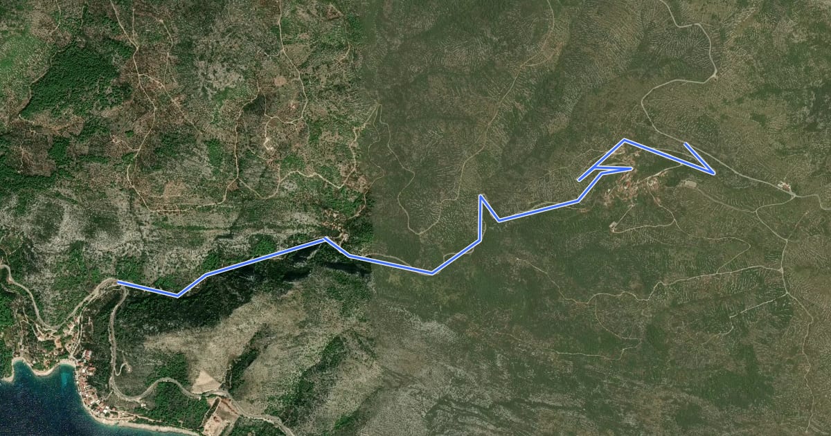 Маршрут Brdsko biciklistička ruta Extreme на спутниковом снимке