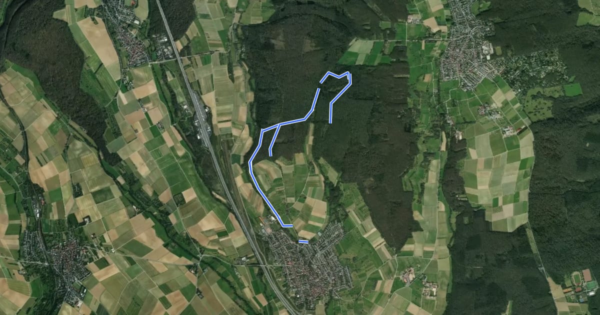 Маршрут Breckenheim: Rundwanderweg Keiler на спутниковом снимке