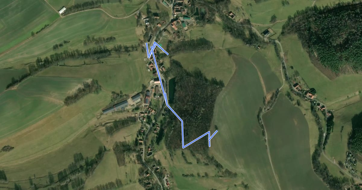 Маршрут Brehm-Rundwanderweg на спутниковом снимке