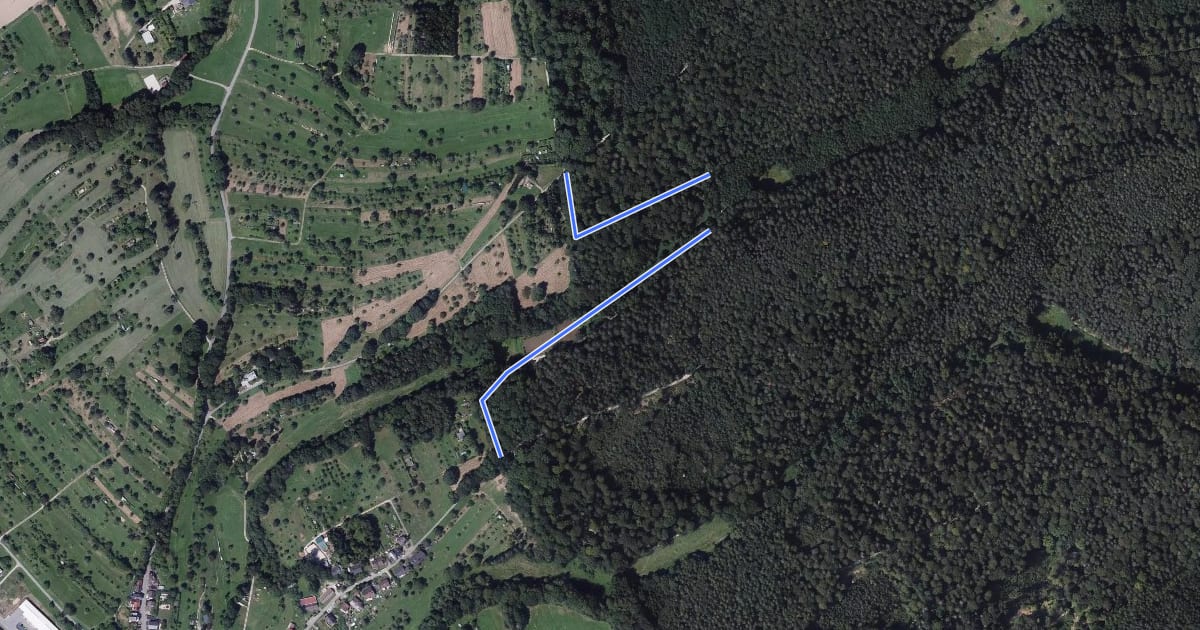Маршрут Breitensteinweg - Sauwald на спутниковом снимке