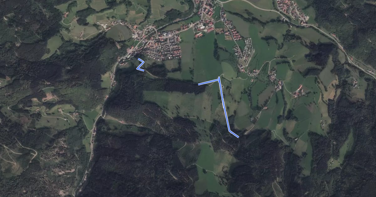 Маршрут Brendenwaldweg - Wehrlehof на спутниковом снимке