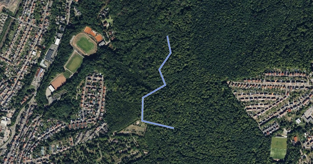 Маршрут Brennender Berg – barrierefrei P4 на спутниковом снимке