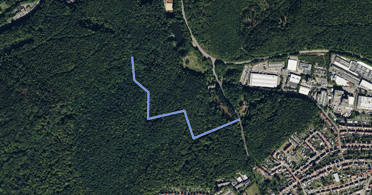 Маршрут Brennender Berg – barrierefrei P6 на спутниковом снимке