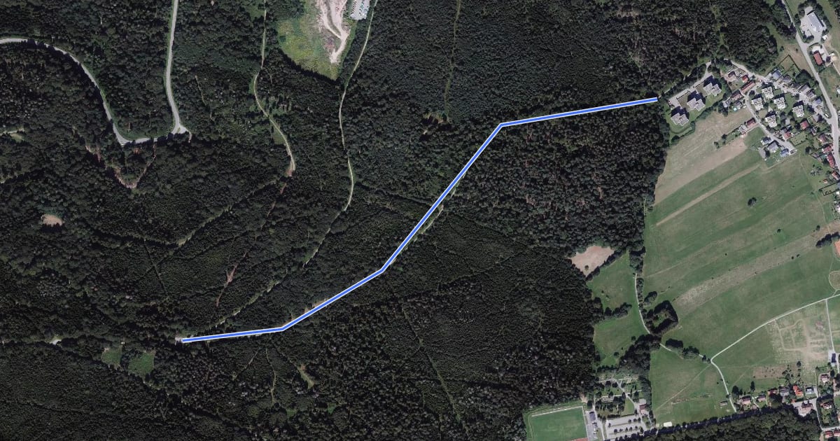 Маршрут Brenntenwald Hütte - Jägerweg на спутниковом снимке