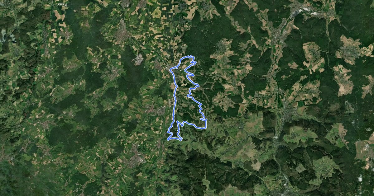 Маршрут Brensbach/Wersau 1 на спутниковом снимке