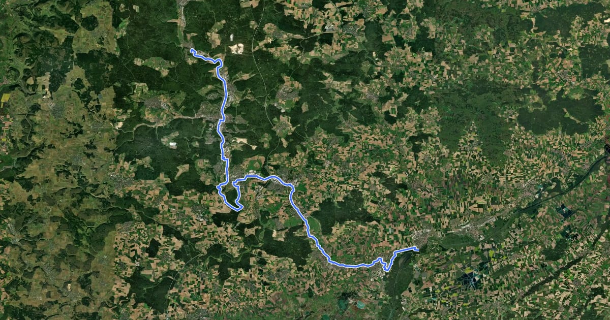 Маршрут BrenzTour на спутниковом снимке