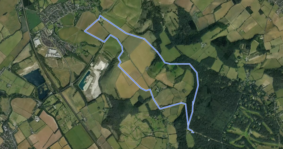 Маршрут Bridgewater Monument to Pitstone Windmill Circular Walk, Pitstone Windmill на спутниковом снимке