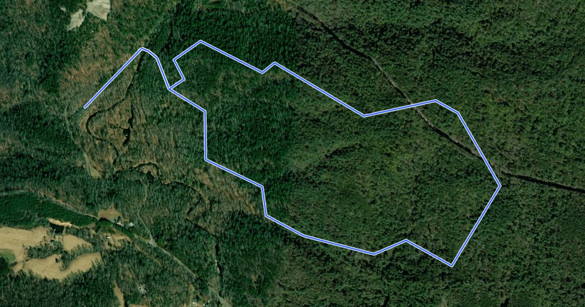 Маршрут Bridle Loop Trail на спутниковом снимке