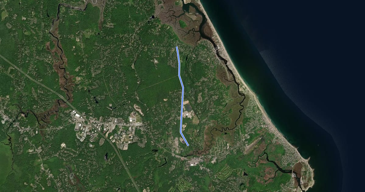 Маршрут Bridle Trail на спутниковом снимке