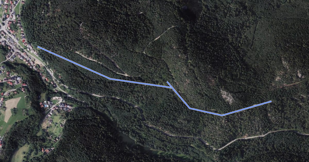 Маршрут Briefträgerweg - Brockenfelsen на спутниковом снимке
