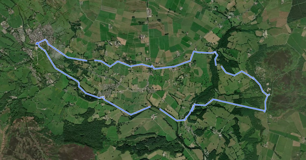 Маршрут Brimham Rocks to Pateley Bridge Circular Walk, Brimham Rocks на спутниковом снимке