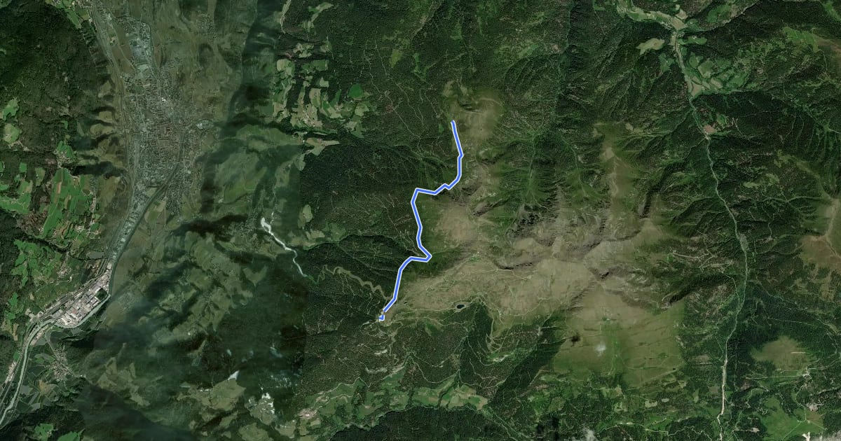 Маршрут Brixener Höhenweg на спутниковом снимке