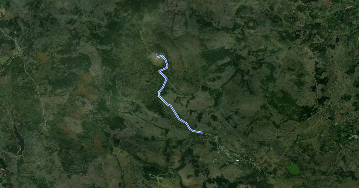 Маршрут Brocken über Eckerloch на спутниковом снимке